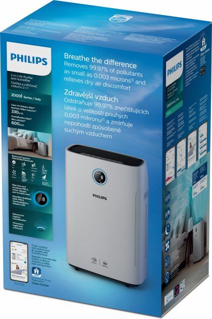 Очисник та зволожувач повітря 2-в-1 PHILIPS Series 2000i AC2729/10