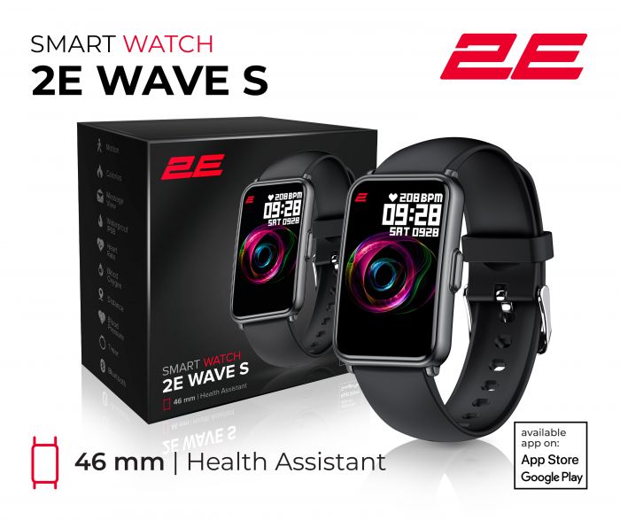 Смарт-годинник 2E Wave S 46 mm Black