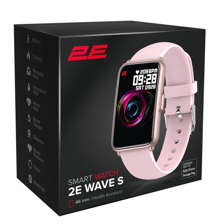 Смарт-годинник 2E Wave S 46 mm Pink