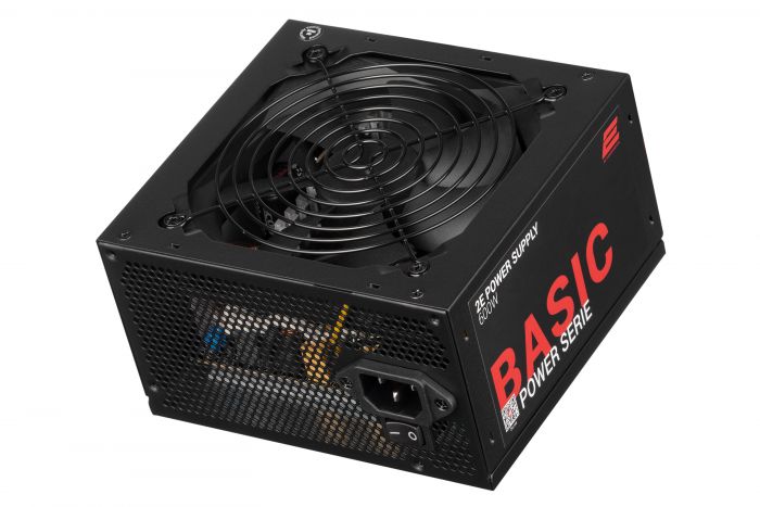 Блок живлення 2E BASIC POWER  (600W), 80%, 120mm, 1xMB 24pin(20+4), 1xCPU 8pin(4+4), 3xMolex, 4xSATA, 2xPCIe 8pin(6+2)