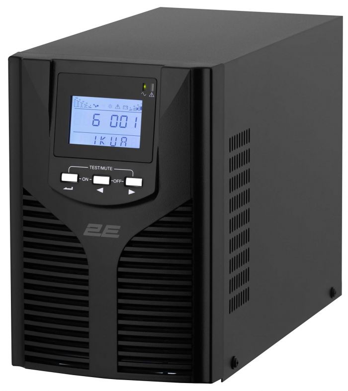 Джерело безперебійного живлення 2E OD1000, 1000VA/900W, LCD, USB, 2xSchuko