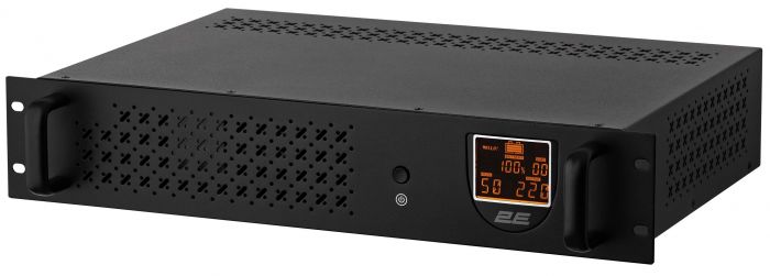 Джерело безперебійного живлення 2E RE650, 650VA/360W, RM 2U, LCD, USB, 2xSchuko