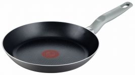 Сковорода Tefal Air Cook, 24см, покриття Titanium, Thermo-Spot, алюм., сірий