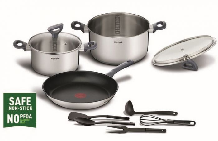 Набір посуду Tefal Daily Cook, 11 предметів, нерж. сталь