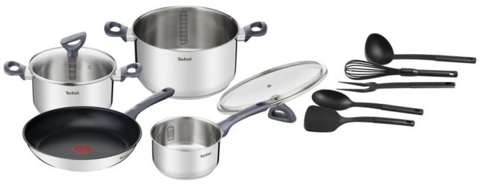 Набір посуду Tefal Daily Cook, 11 предметів, нерж. сталь