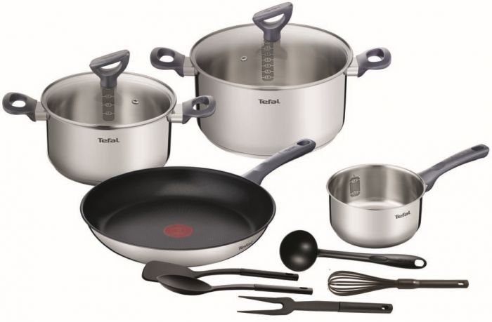 Набір посуду Tefal Daily Cook, 11 предметів, нерж. сталь