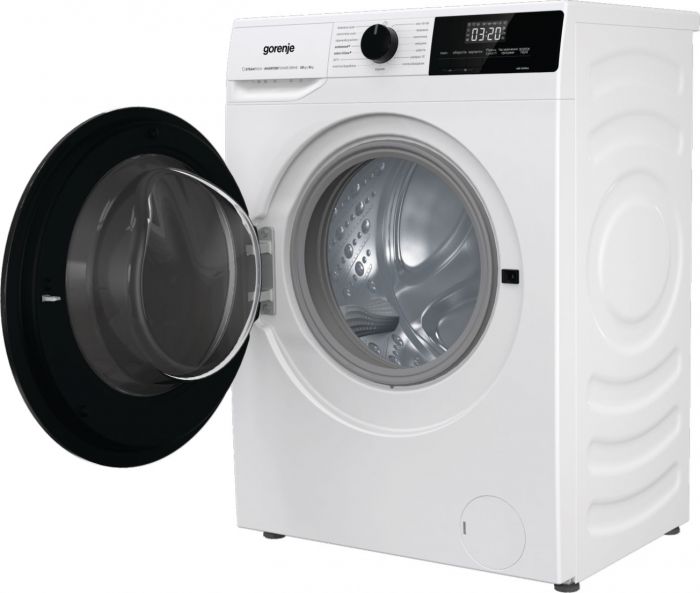 Прально-сушильна машина Gorenje фронтальна, 10(6)кг, 1400, A+, 66см, дисплей, інвертор, повний AquaStop, білий