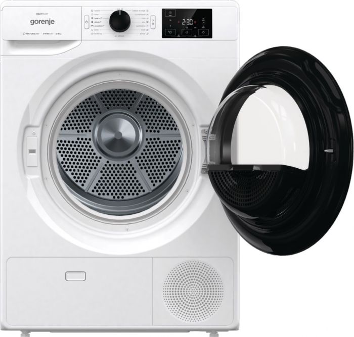 Сушильна машина Gorenje DNE82/GN тепловий насос, 8кг, A++, 60см, дисплей, білий