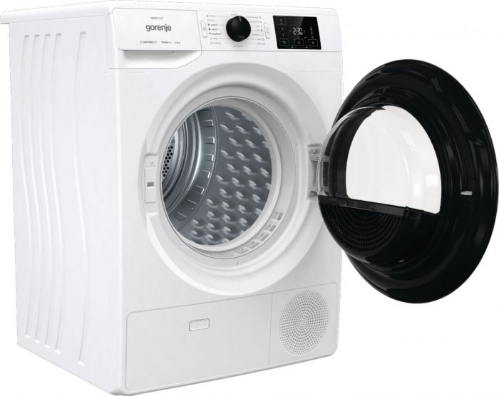 Сушильна машина Gorenje DNE82/GN тепловий насос, 8кг, A++, 60см, дисплей, білий