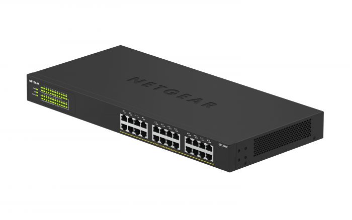 Комутатор NETGEAR GS324PP 24xGE PoE+(380Вт), некерований