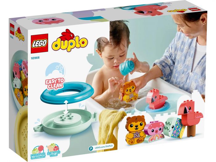 Конструктор LEGO DUPLO My First Веселе купання: Плаваючий острів із тваринами 10966