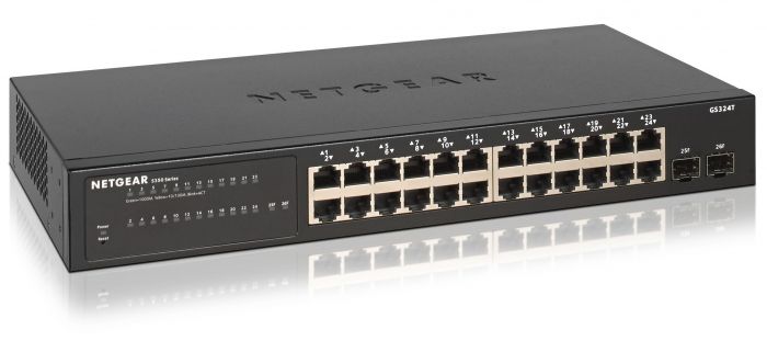 Комутатор NETGEAR GS324T  24x1GE, 2xSFP, керований