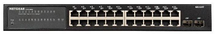 Комутатор NETGEAR GS324T  24x1GE, 2xSFP, керований