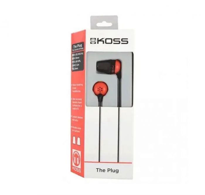 Навушники Koss The Plug Noise Isolating Red