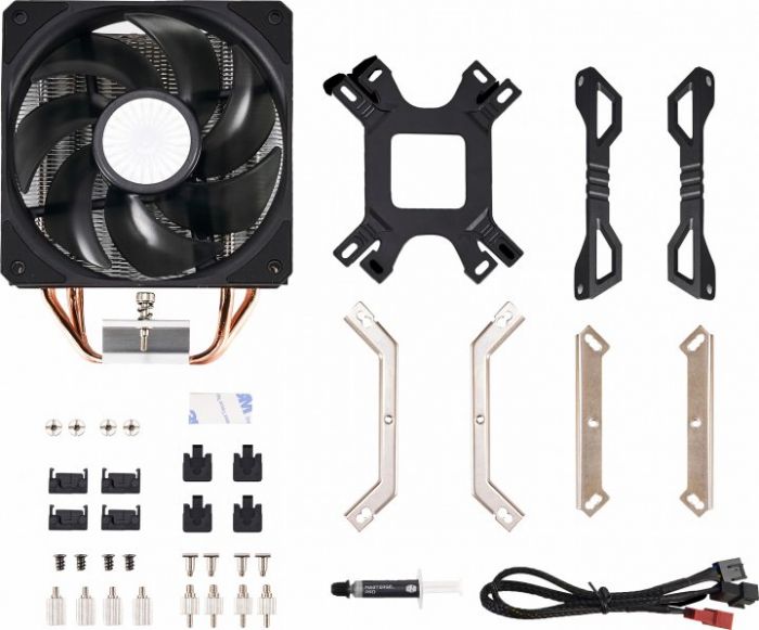 Процесорний кулер Cooler Master Hyper 212 EVO V2, LGA1700, 1200, 115x, 2066, AM4, 4pin PWM, TDP 150W