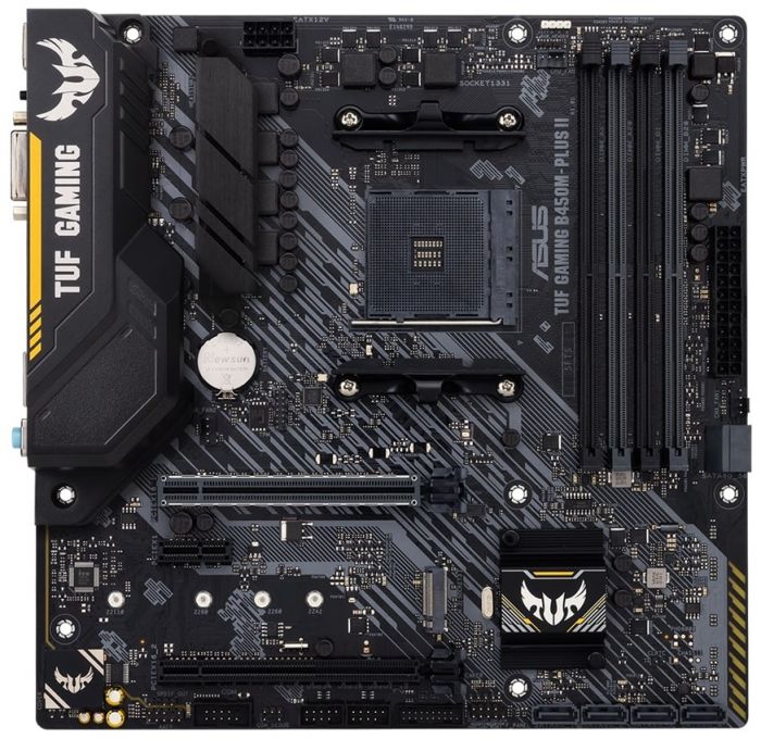 Материнcька плата ASUS TUF GAMING B450M-PLUS II sAM4 B450 4xDDR4 HDMI-DVI mATX