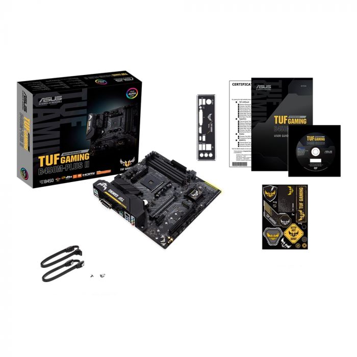 Материнcька плата ASUS TUF GAMING B450M-PLUS II sAM4 B450 4xDDR4 HDMI-DVI mATX