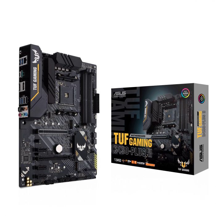 Материнcька плата ASUS TUF GAMING B450-PLUS II sAM4 B450 4xDDR4 HDMI-DP ATX