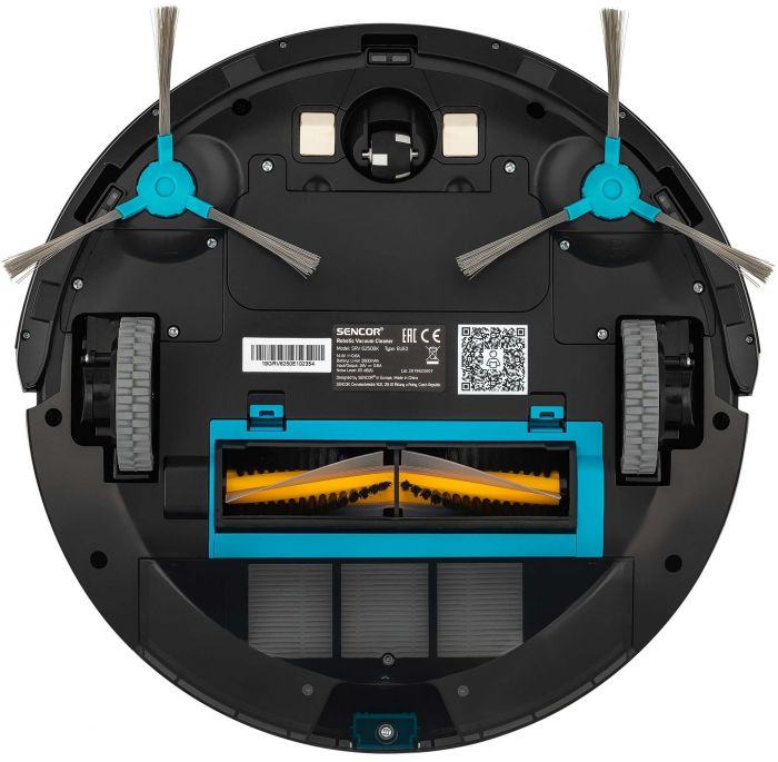 Робот-пилосос Sencor , 400Вт, h=7,9см, вологе прибирання, конт пил -0,45л, вода -0,24л, автон. робота до 120хв, вага-2,5кг, НЕРА, чорний