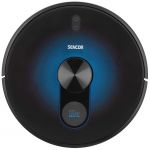Робот-пилосос Sencor , 400Вт, h=9,8см, вологе прибирання, конт пил -0,45л, вода -0,24л, автон. робота до 120хв, вага-2,5кг, НЕРА, чорний