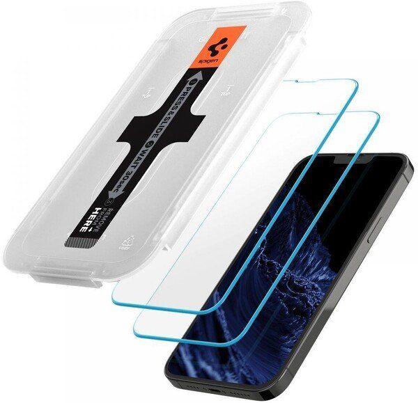 Захисне скло Spigen для Apple Iphone 14 Plus/13 Pro Max tR EZ Fit Transparency Sensor Open (2 Pack), Clear