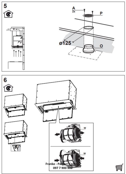 Витяжка Franke вбудовувана Box Flush EVO, 70см, 1120м3ч, FBFEXSA70, нерж