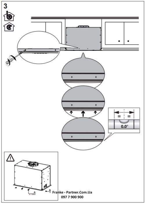 Витяжка Franke вбудовувана Box Flush EVO, 70см, 1120м3ч, FBFEXSA70, нерж