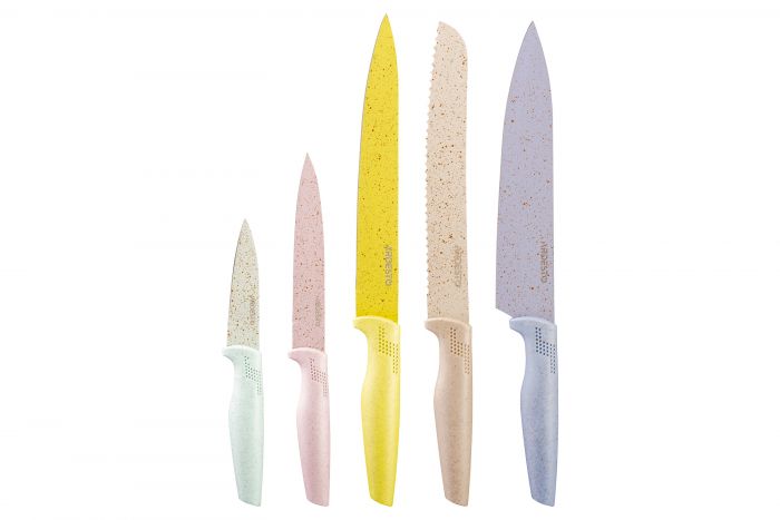Набір ножів Ardesto Fresh  5 пр., нержавіюча сталь, пластик