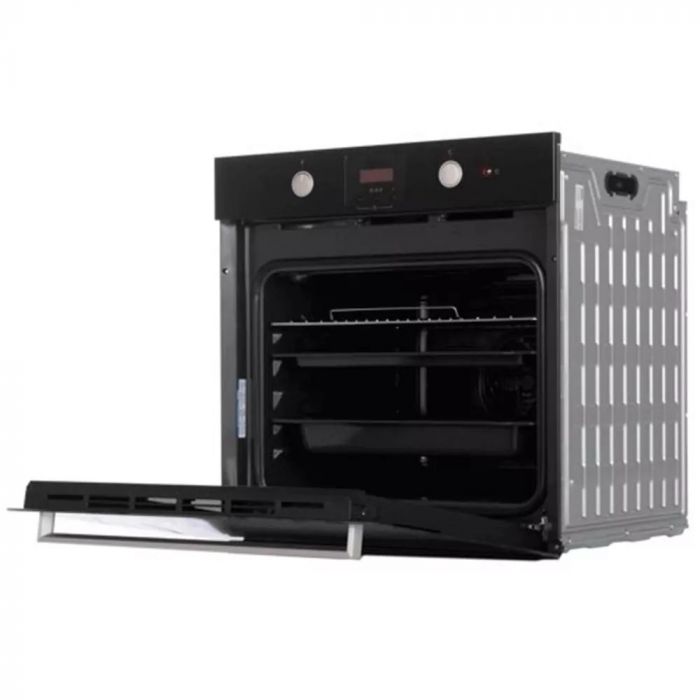 Oven Indesit electrical, 66L, A, display, convection, black