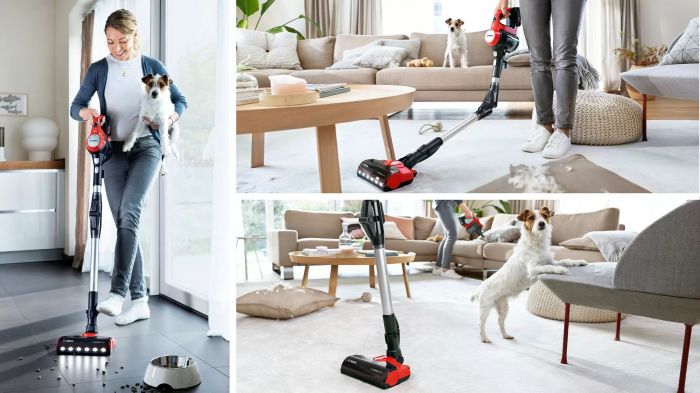 Пилосос Bosch безпровідний, конт пил -0.3л, автон. робота до 40хв, вага-2.9кг, НЕРА, червоний