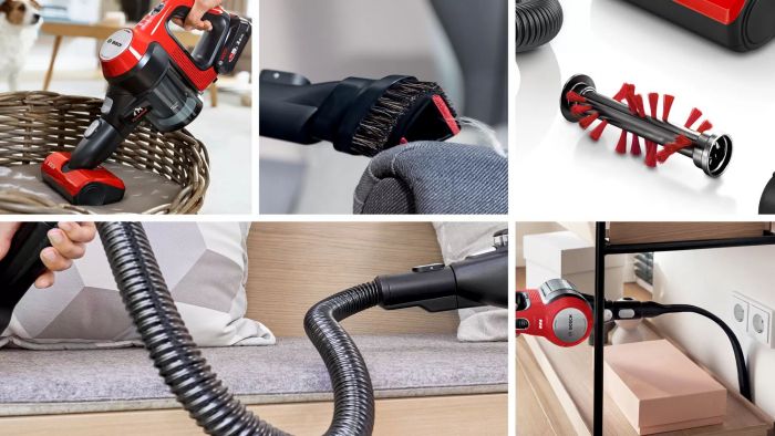 Пилосос Bosch безпровідний, конт пил -0.3л, автон. робота до 40хв, вага-2.9кг, НЕРА, червоний