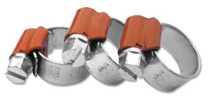 Хомут черв’ячний BRADAS FORCE ORANGE, 10-16мм, ширина 9 мм, W1