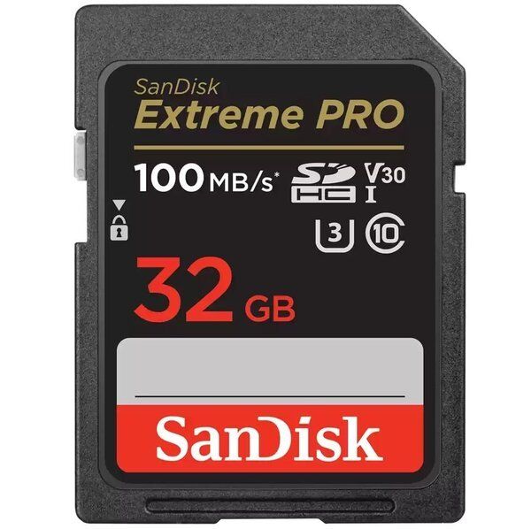 Карта пам'яті SanDisk SD   32GB C10 UHS-I U3 R100/W90MB/s Extreme Pro V30 used