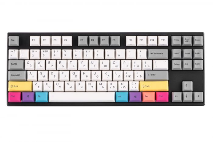 Клавіатура Varmilo VEA87 CMYK Cherry Mx Silent Red Multicolor