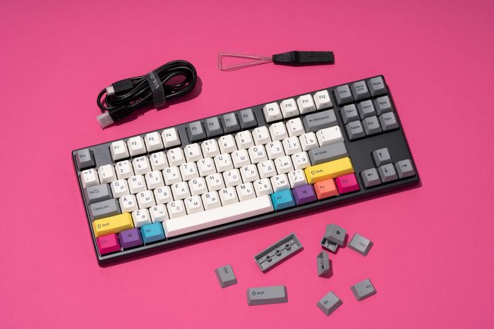 Клавіатура Varmilo VEA87 CMYK Cherry Mx Silent Red Multicolor