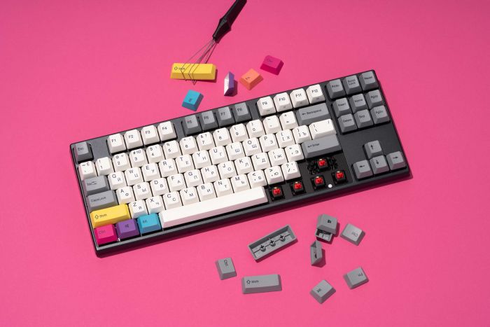 Клавіатура Varmilo VEA87 CMYK Cherry Mx Silent Red Multicolor