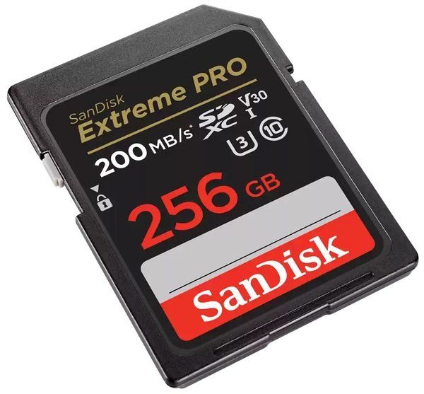 Карта пам'яті SanDisk SD  256GB C10 UHS-I U3 R200/W140MB/s Extreme Pro V30