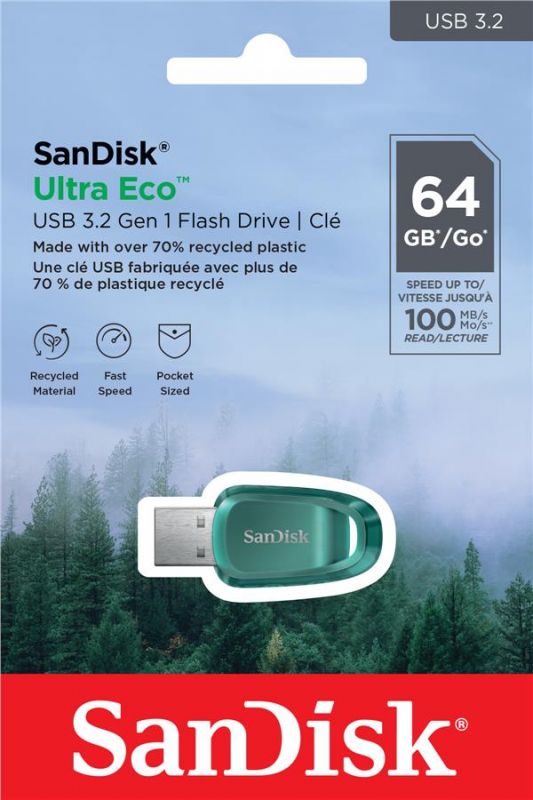 Накопичувач SanDisk   64GB USB 3.2 Gen 1 Ultra Eco