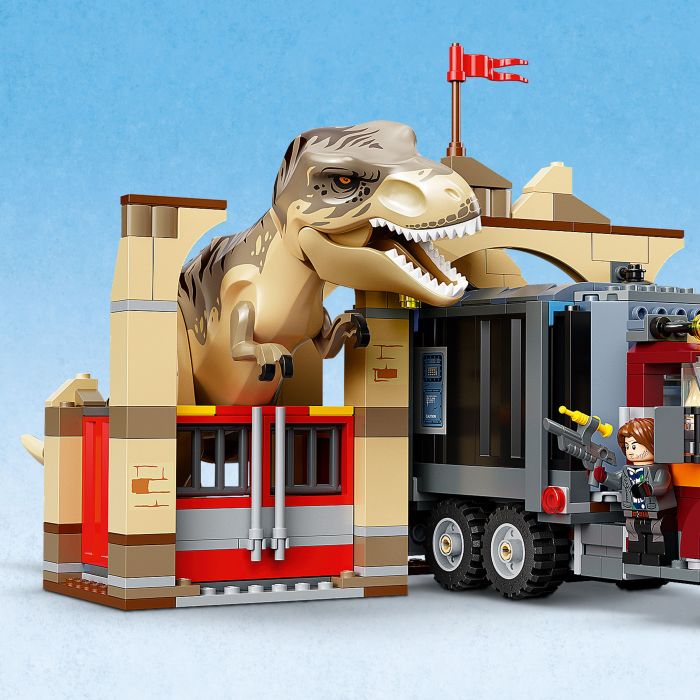 Конструктор LEGO Jurassic World Втеча атроцираптора та тиранозавра