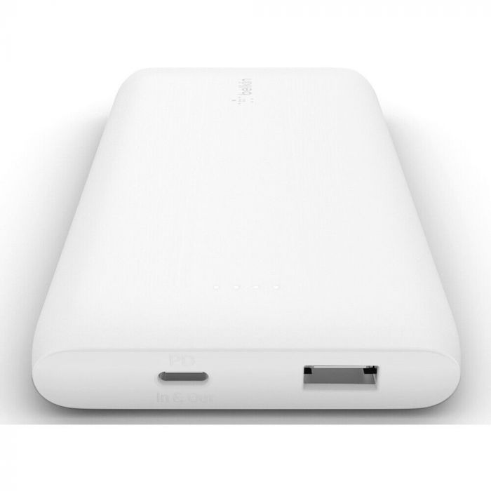 Універсальна літієва батарея Power Bank Belkin 10000mAh, 18W, USB-A, USB-C White