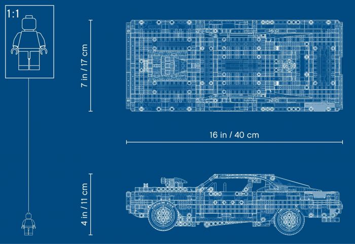 Конструктор LEGO Technic Dodge Charger Домініка Торетто