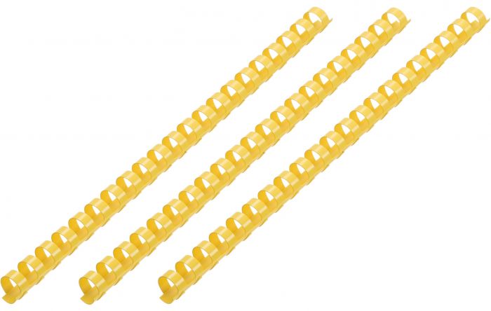 Пластикові пружини для біндера 2E, 14мм, жовті, 100шт