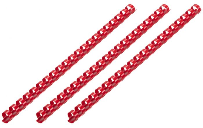 Пластикові пружини для біндера 2E, 14мм, червоні, 100шт