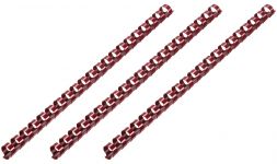 Пластикові пружини для біндера 2E, 16мм, темно-бордові, 100шт