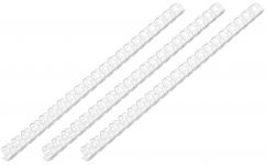 Пластикові пружини для біндера 2E, 19мм, прозорі, 100шт