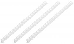 Пластикові пружини для біндера 2E, 25мм, білі, 50шт