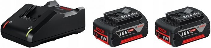 Набір інструменту Bosch Professional перфоратор GBH 180-LI + дриль-шуруповерт GSR 18V-50 у сумці + болгарка GWS 180-LI, с 2 акб GBA 18V 5.0Ah и з/у GAL 1880 CV