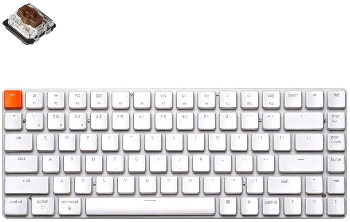 Клавіатура Keychron K3 84 Key Gateron Brown WL UA White