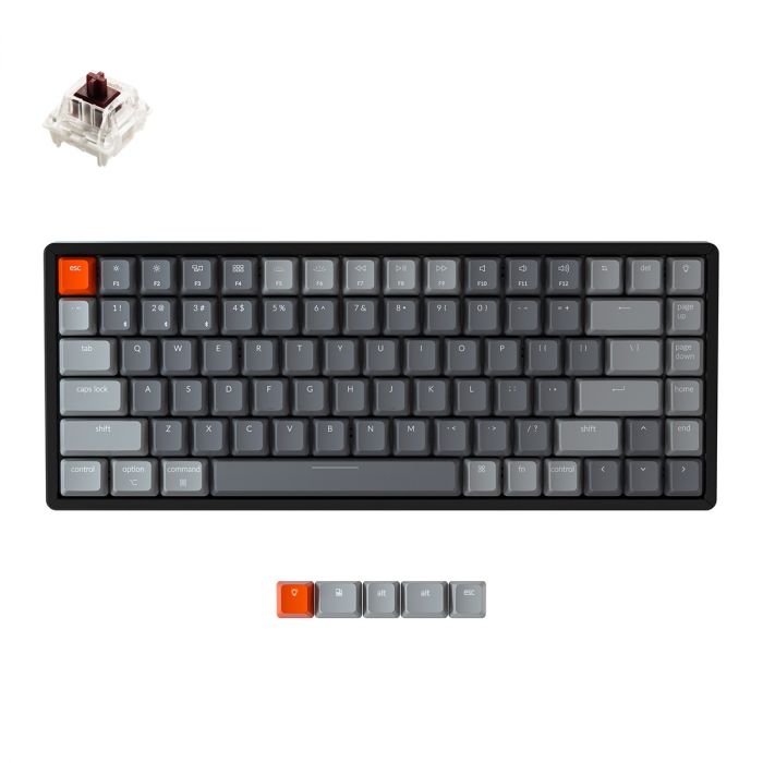 Клавіатура Keychron K2 84 Key Gateron G PRO Brown Hot-Swap RGB WL UA Black