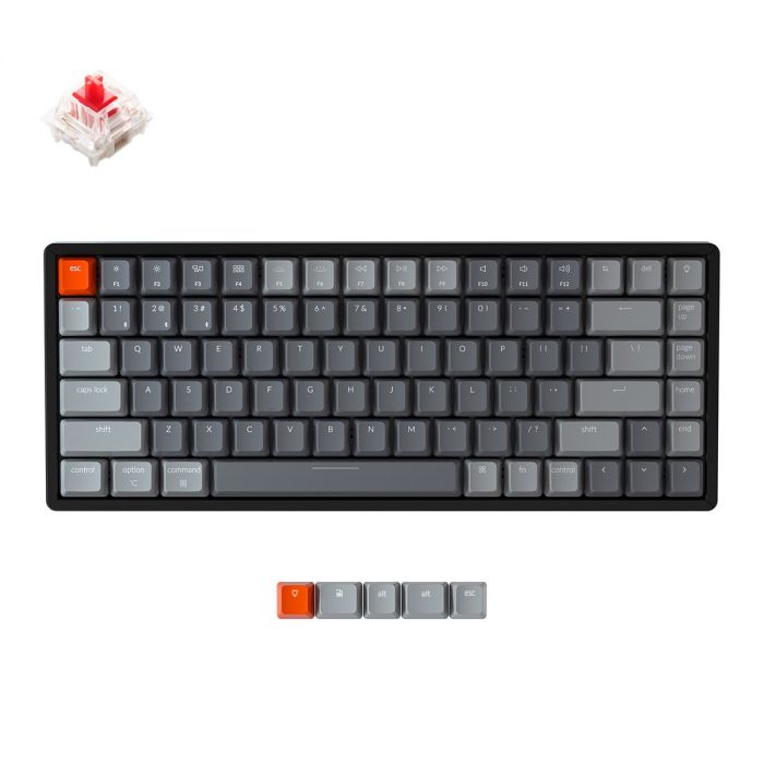 Клавіатура Keychron K2 84 Key Gateron G PRO Red Hot-Swap RGB WL UA Black